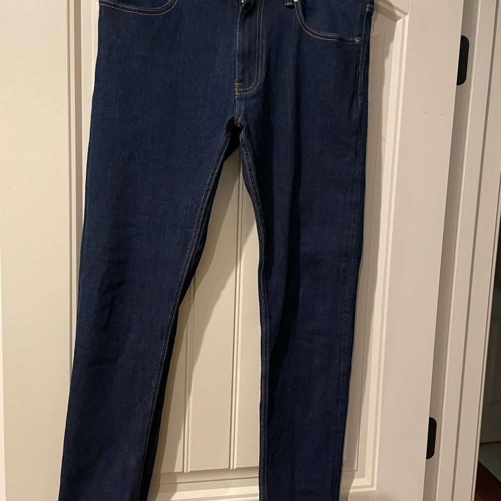 RVCA Men's Dark Blue Skinny Jeans